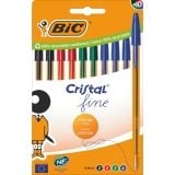 BIC-CRISTAL FINE SURTIDO 10U