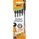 BIC-CRISTAL NEGRO CAJA 5U
