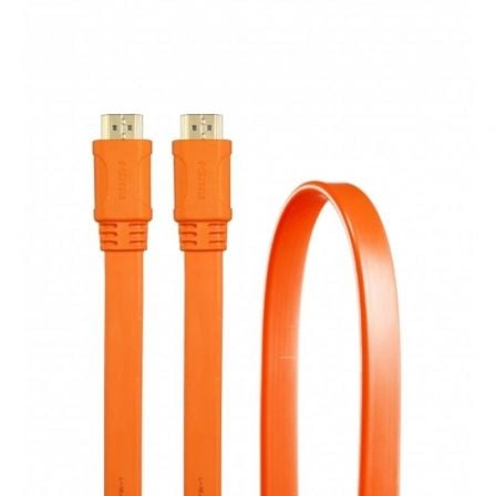 Cable HDMI V1.4 3GO CHDMI/ Cable Plano AM/AM 19 Pines/ 4K/ 100Mbps/ 1.8m/ Naranja
