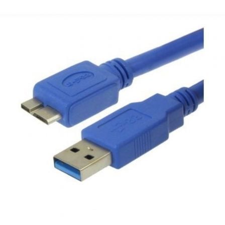 Cable USB 3.0 3GO CMUSB3.0/ USB Macho - MicroUSB Macho/ 2m/ Azul
