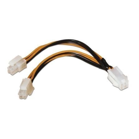 Cable Alimentación para Microprocesador Aisens A131-0166/ 4+4 PIN Macho - Molex 4 PIN Hembra/ 15cm