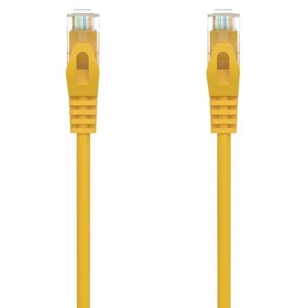Cable de Red RJ45 AWG24 UTP Aisens A145-0565 Cat.6A/ LSZH/ 50cm/ Amarillo