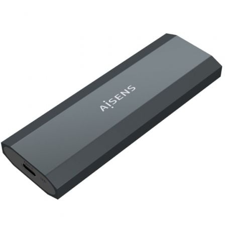 Caja Externa para Disco SSD M.2 SATA/NVMe Aisens ASM2-018GR/ USB 3.1/ Sin tornillos