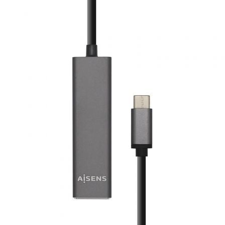 Hub USB 3.1 Tipo-C Aisens A109-0403/ 4 Puertos USB