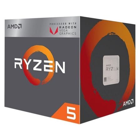 PROCESADOR AMD RYZEN 5 2400G - 3.6GHZ - SOCKET AM4 - GRÁFICA INTEGRADA RADEON RX VEGA 11