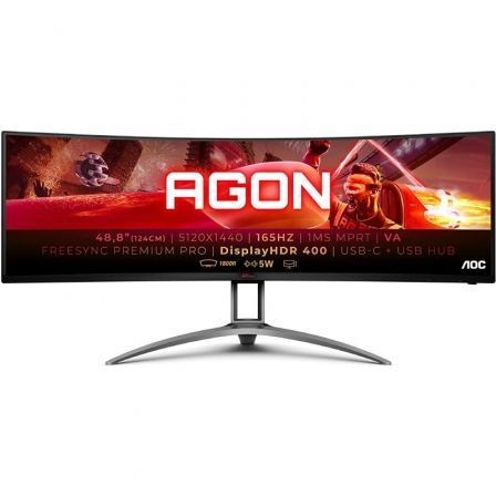 Monitor Gaming Ultrapanorámico Curvo AOC Agon AG493UCX2 48.8\