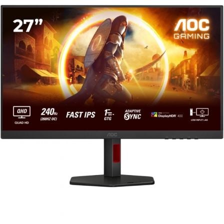 Monitor Gaming AOC Q27G4ZR 27/ QHD/ 0.3ms/ 260Hz/ IPS/ Multimedia/ Regulable en altura/ Negro