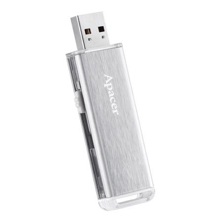 PENDRIVE APACER AH33AS 64GB SILVER - USB 2.0 - COMPATIBLE WINDOWS/MAC/LINUX