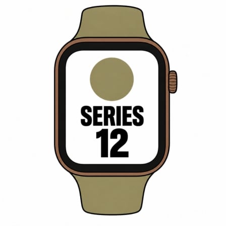Apple Watch Series 12/ GPS/ 42mm/ Bronce Oscuro/ Correa Deportiva Verde Oliva (S/M)