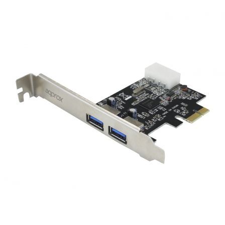 PLACA PCI EXPRESS APPROX APPPCIE2P3 - 2x USB3.0 - CONECTOR ALIMENTACION MOLEX 4 PINES