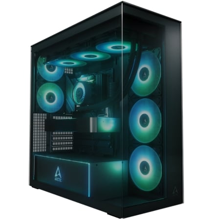 Caja Gaming Torre Arctic Xtender Black (Cristal tintado)