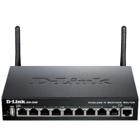 Router VPN Inalámbrico D-Link DSR-250N 300Mbps/ 2.4GHz/ 2 Antenas/ WiFi 802.11/n/g/b