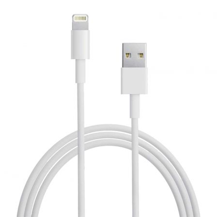 Cable USB Lightning Duracell USB5022W/ USB Macho - Lightning Macho/ 2m/ Blanco