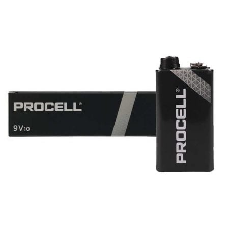 Pack de 10 Pilas Duracell PROCELL ID1604IPX10/ 9V/ Alcalinas