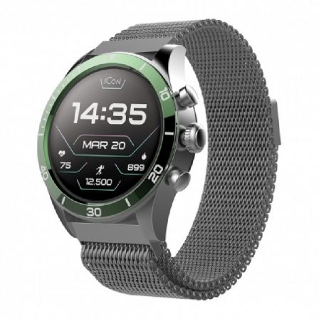 Smartwatch Forever ICON AW-100/ Notificaciones/ Frecuencia Cardíaca/ Verde