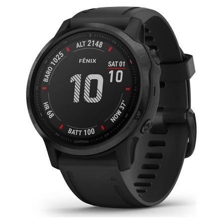 Smartwatch Garmin Fénix 6S Pro/ Notificaciones/ Frecuencia Cardíaca/ GPS/ Negro