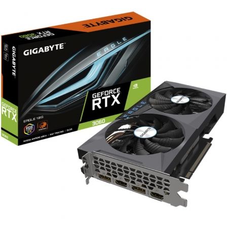 Tarjeta Gráfica Gigabyte GeForce RTX 3060 EAGLE 12G/ 12GB GDDR6/ LHR