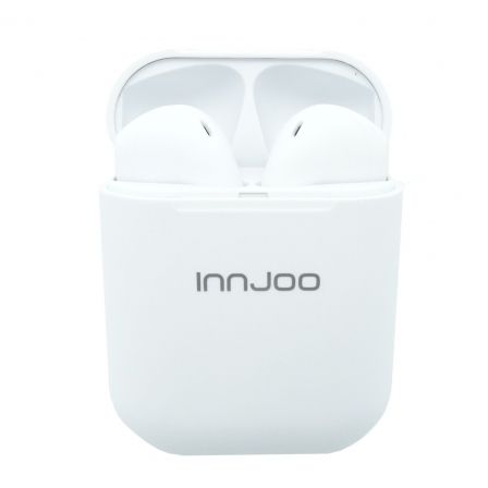 Auriculares Bluetooth Innjoo GO V2 con estuche de carga/ Blancos