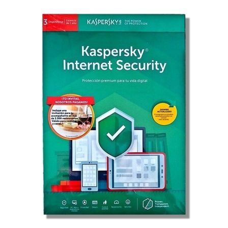 ANTIVIRUS KASPERSKY INTERNET SECURITY 2019 - 3 LICENCIAS / 1 AÑO - NO CD - PARA PC/MAC/MOVILES - PROMO 'TU INVITAS, NOSOTROS PAGAMOS'