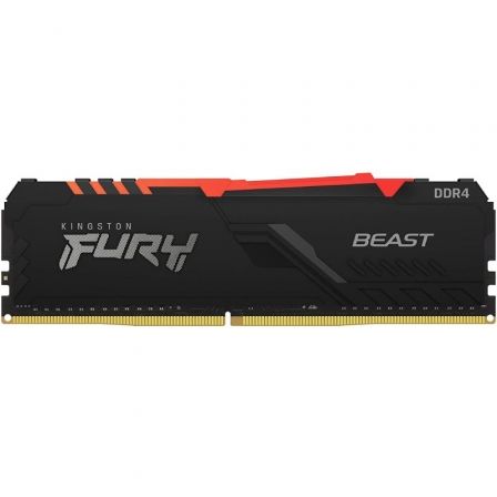 Memoria RAM Kingston FURY Beast RGB 16GB/ DDR4/ 3200MHz/ 1.35V/ CL16/ DIMM