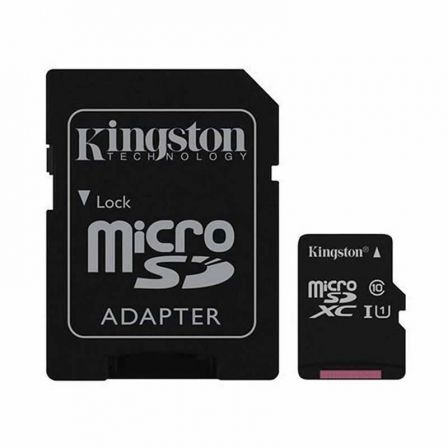 TARJETA MICROSD XC - 64GB + ADAPTADOR KINGSTON CANVAS SELECT - CLASE 10 - 80MB/S