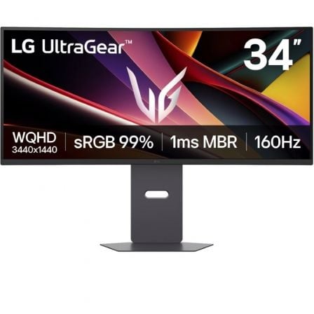 Monitor Gaming Ultraparonámico Curvo LG UltraGear 34G600A-B 34/ WQHD/ Multimedia/ 5ms/ 160Hz/ VA/ Regulable en Altura/ Negro - click para más información Monitor Gaming Ultraparonámico Curvo LG UltraGear 34G600A-B 34/ WQHD/ Multimedia/ 5ms/ 160Hz/ VA/ Regulable en Altura/ Negro