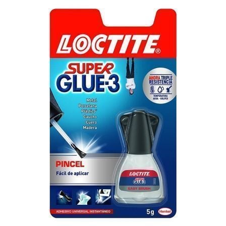 Pegamento con Pincel Loctite Super Glue-3/ 5g