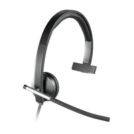 Auricular Logitech H650E/ con Micrófono/ USB/ Negro