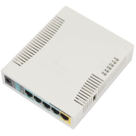 PUNTO DE ACCESO INALÁMBRICO MIKROTIK RB951UI-2HND - 802.11 BGN - 5*LAN - POE SOBRE LAN 5 - 1*USB 2.0 - ROUTER OS L4