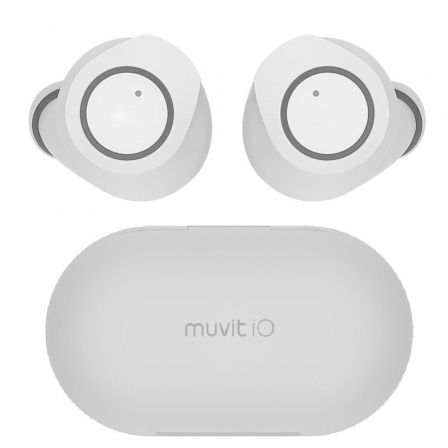 Auriculares Bluetooth Muvit iO Smart True Wireless Urban ENC con estuche de carga/ Autonomía 5h/ Blancos