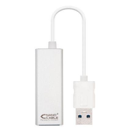 ADAPTADOR USB A LAN NANOCABLE 10.03.0401 - DE USB 3.0 A ETHERNET GIGABIT 10/100/1000 MBPS - 15CM