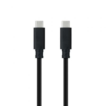 Cable USB 3.1 Nanocable 10.01.4101-L150/ USB Tipo-C Macho - USB Tipo-C Macho/ 1.5m/ Negro