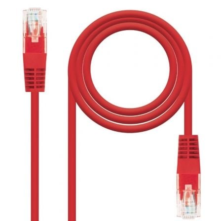 Cable de Red RJ45 UTP Nanocable 10.20.0400-L30 Cat.6/ 30cm/ Rojo