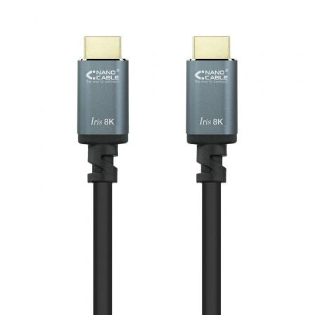 Cable HDMI 2.1 8K Nanocable 10.15.8001-L150/ HDMI Macho - HDMI Macho/ 1.5m/ Negro