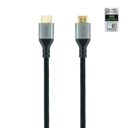 Cable HDMI 2.1 8K Nanocable 10.15.8101-L150/ HDMI Macho - HDMI Macho/ 1.5m/ Certificado/ Negro