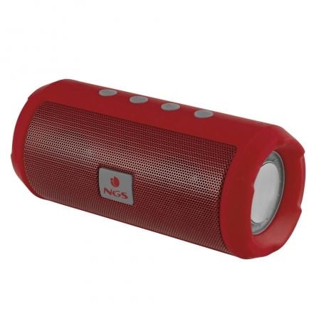 ALTAVOZ BLUETOOTH NGS ROLLER TUMBLER RED - BT 4.2 - 6W - RADIO FM - USB - RANURA TARJETA MICRO SD - MANOS LIBRES - BAT 1200MAH