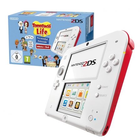 CONSOLA NINTENDO 2DS WHITE/RED 