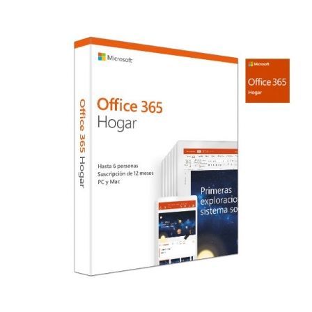 MICROSOFT OFFICE 365 HOGAR - WORD - EXCEL - POWERPOINT - ONENOTE - OUTLOOK - PUBLISHER - ACCESS - 6 USUARIOS/1 AÑO - MULTIDISPOSITIVO