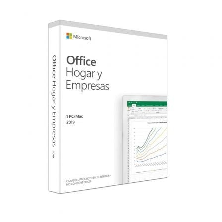 Microsoft Office Hogar y Empresas 2019/ 1 Usuario/ Licencia Perpetua
