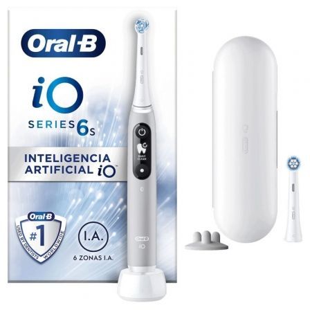 cepillo dental oral-b io serie 6s/ incluye 2 recambios/ gris