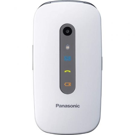 Teléfono Móvil Panasonic KX-TU456EXWE para Personas Mayores/ Blanco