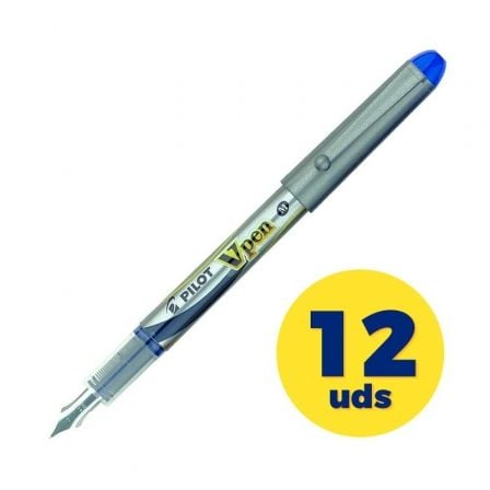 Caja de Plumas Desechables Pilot V Pen/ 12 unidades/ Azules