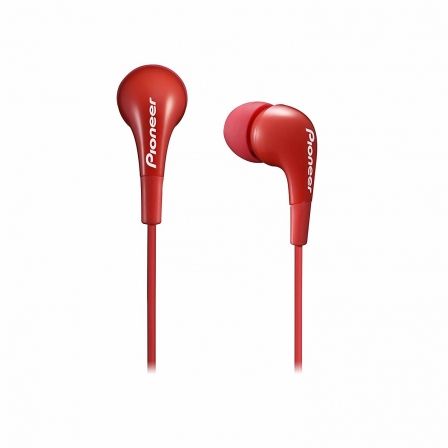AURICULARES INTRAUDITIVOS PIONEER SE-CL502-R ROJOS - DRIVERS 9MM - 20-20000HZ - 100DB - JACK 3.5MM - CABLE 1.2M
