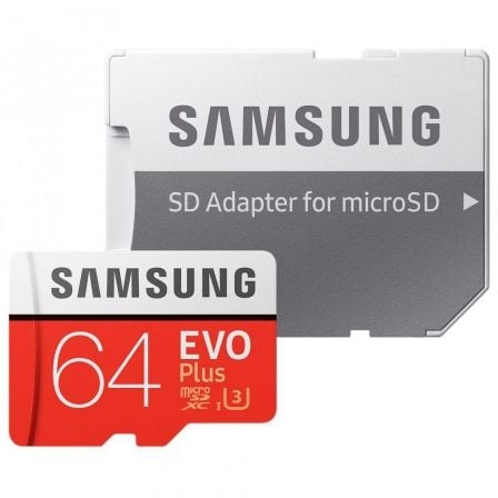 CARTÃO MICROSD XC + ADAPTADOR SAMSUNG EVO PLUS - 64GB 