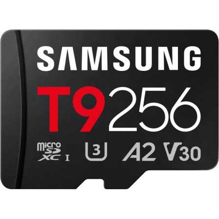 Tarjeta de Memoria Samsung T9 256GB microSD XC/ Clase 10/ 200MBs