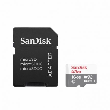 CARTÃO MICROSD HC I + ADAPTADOR SANDISK ULTRA - 16GB
