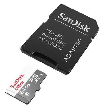 CARTÃO MICROSD XC I + ADAPTADOR SANDISK ULTRA - 64GB