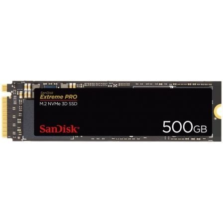 DISCO SÓLIDO SANDISK EXTREME PRO M.2 NVME 3D SSD - 500GB - M.2 2280 - PCIE 3.0 - LECTURA 3400MB/S - ESCRITURA 2500MB/S