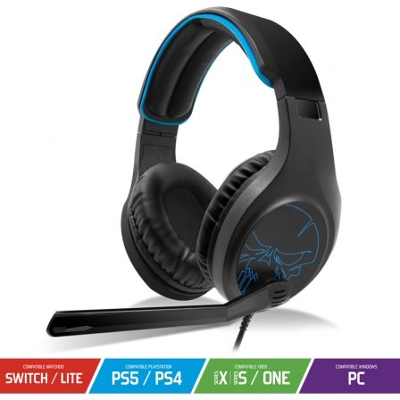 Auriculares Gaming con Micrófono Spirit of Gamer Elite-H20/ Jack 3.5/ Azules