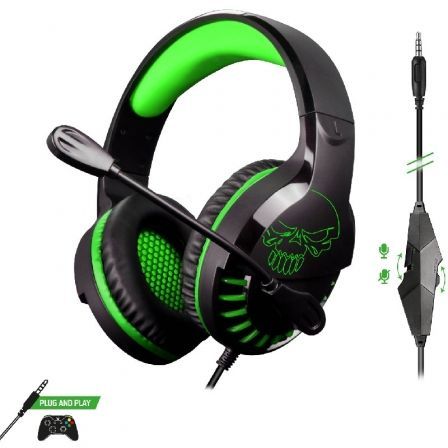 Auriculares Gaming con Micrófono Spirit of Gamer PRO-H3 Xbox Edition/ Jack 3.5/ Verdes